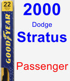 Passenger Wiper Blade for 2000 Dodge Stratus - Premium