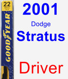 Driver Wiper Blade for 2001 Dodge Stratus - Premium