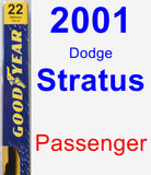 Passenger Wiper Blade for 2001 Dodge Stratus - Premium