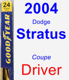 Driver Wiper Blade for 2004 Dodge Stratus - Premium