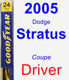 Driver Wiper Blade for 2005 Dodge Stratus - Premium
