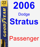 Passenger Wiper Blade for 2006 Dodge Stratus - Premium