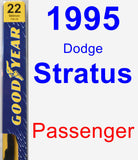 Passenger Wiper Blade for 1995 Dodge Stratus - Premium