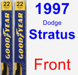 Front Wiper Blade Pack for 1997 Dodge Stratus - Premium