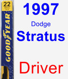Driver Wiper Blade for 1997 Dodge Stratus - Premium