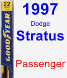 Passenger Wiper Blade for 1997 Dodge Stratus - Premium