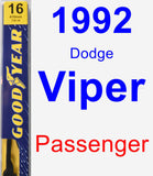 Passenger Wiper Blade for 1992 Dodge Viper - Premium