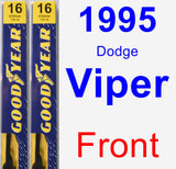 Front Wiper Blade Pack for 1995 Dodge Viper - Premium