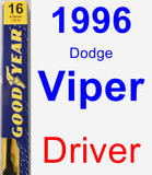 Driver Wiper Blade for 1996 Dodge Viper - Premium