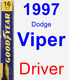 Driver Wiper Blade for 1997 Dodge Viper - Premium