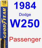 Passenger Wiper Blade for 1984 Dodge W250 - Premium