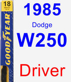 Driver Wiper Blade for 1985 Dodge W250 - Premium