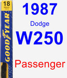 Passenger Wiper Blade for 1987 Dodge W250 - Premium