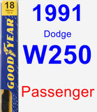 Passenger Wiper Blade for 1991 Dodge W250 - Premium