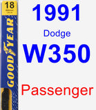 Passenger Wiper Blade for 1991 Dodge W350 - Premium