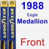 Front Wiper Blade Pack for 1988 Eagle Medallion - Premium