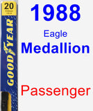 Passenger Wiper Blade for 1988 Eagle Medallion - Premium
