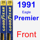Front Wiper Blade Pack for 1991 Eagle Premier - Premium