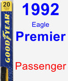 Passenger Wiper Blade for 1992 Eagle Premier - Premium