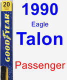 Passenger Wiper Blade for 1990 Eagle Talon - Premium
