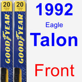 Front Wiper Blade Pack for 1992 Eagle Talon - Premium