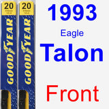Front Wiper Blade Pack for 1993 Eagle Talon - Premium