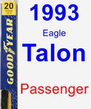 Passenger Wiper Blade for 1993 Eagle Talon - Premium
