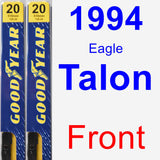 Front Wiper Blade Pack for 1994 Eagle Talon - Premium