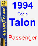 Passenger Wiper Blade for 1994 Eagle Talon - Premium