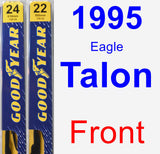 Front Wiper Blade Pack for 1995 Eagle Talon - Premium