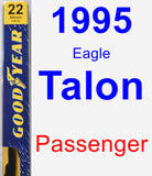 Passenger Wiper Blade for 1995 Eagle Talon - Premium