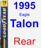 Rear Wiper Blade for 1995 Eagle Talon - Premium