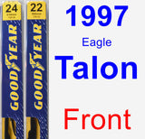 Front Wiper Blade Pack for 1997 Eagle Talon - Premium