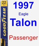 Passenger Wiper Blade for 1997 Eagle Talon - Premium