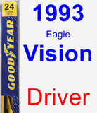 Driver Wiper Blade for 1993 Eagle Vision - Premium