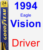 Driver Wiper Blade for 1994 Eagle Vision - Premium