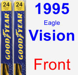 Front Wiper Blade Pack for 1995 Eagle Vision - Premium