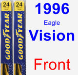 Front Wiper Blade Pack for 1996 Eagle Vision - Premium