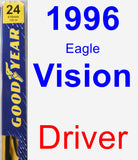 Driver Wiper Blade for 1996 Eagle Vision - Premium