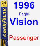 Passenger Wiper Blade for 1996 Eagle Vision - Premium