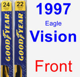 Front Wiper Blade Pack for 1997 Eagle Vision - Premium