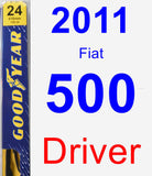 Driver Wiper Blade for 2011 Fiat 500 - Premium