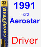 Driver Wiper Blade for 1991 Ford Aerostar - Premium