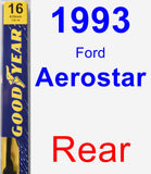 Rear Wiper Blade for 1993 Ford Aerostar - Premium