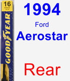 Rear Wiper Blade for 1994 Ford Aerostar - Premium