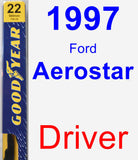 Driver Wiper Blade for 1997 Ford Aerostar - Premium