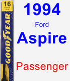 Passenger Wiper Blade for 1994 Ford Aspire - Premium