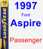 Passenger Wiper Blade for 1997 Ford Aspire - Premium