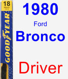 Driver Wiper Blade for 1980 Ford Bronco - Premium