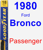 Passenger Wiper Blade for 1980 Ford Bronco - Premium